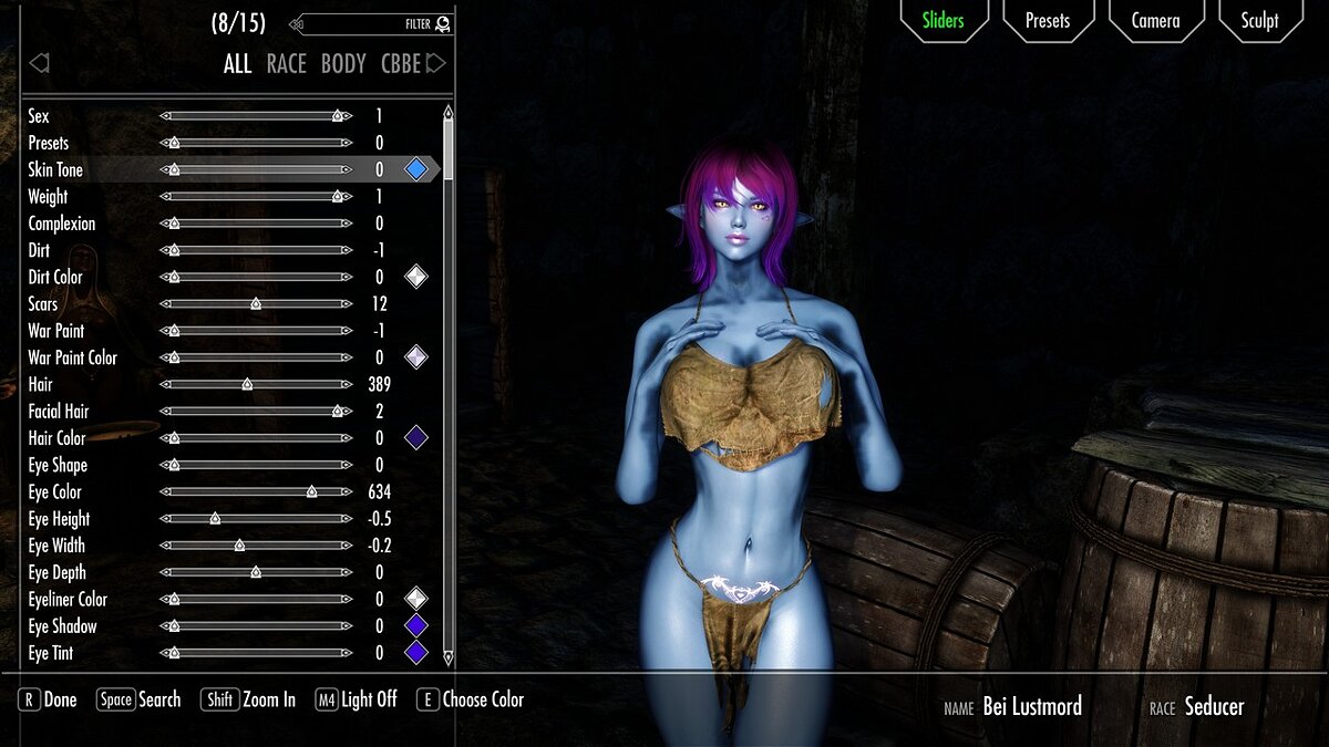 Elder Scrolls 5: Skyrim Special Edition — Daedric Demoness Preset