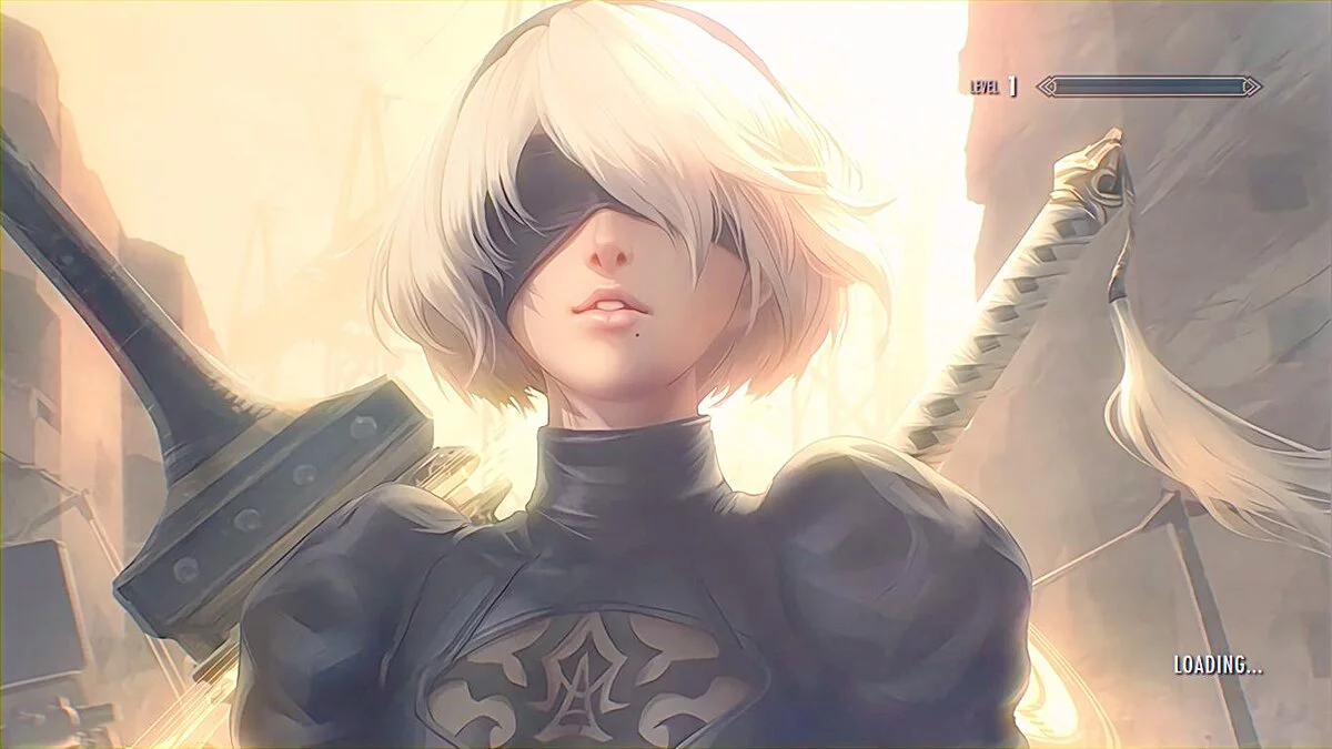 The Elder Scrolls 5: Skyrim Legendary Edition — Загрузочные экраны в стиле аниме