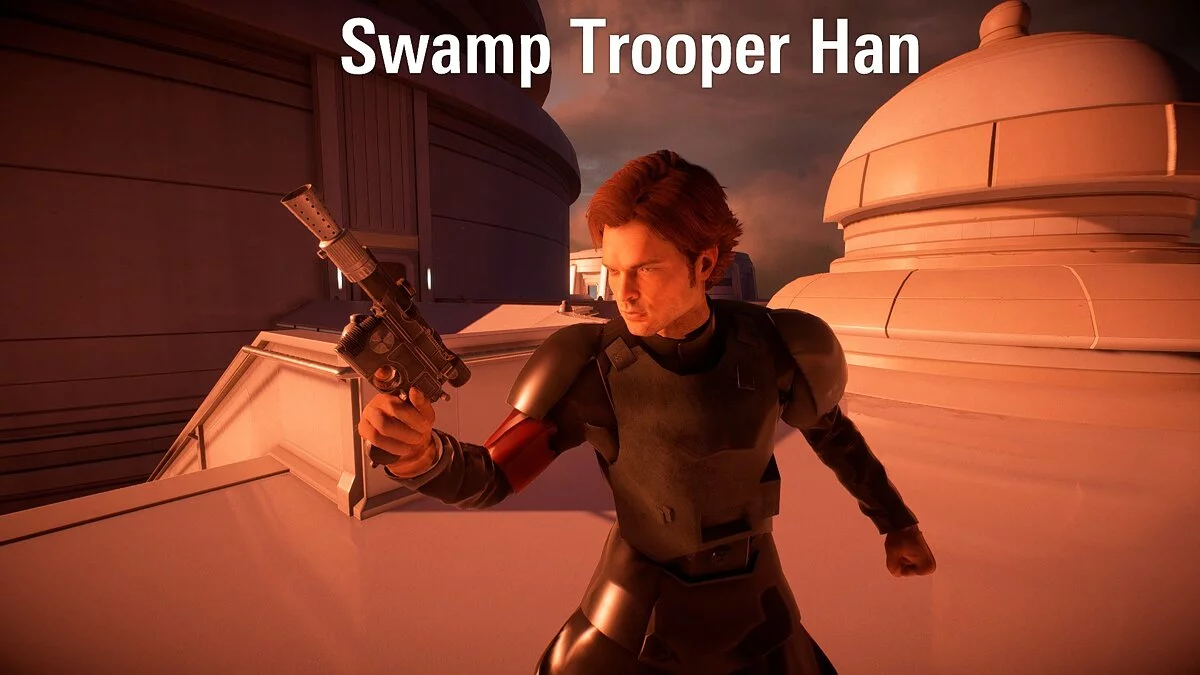 Star Wars: Battlefront 2 — Khan in a swamp trooper costume