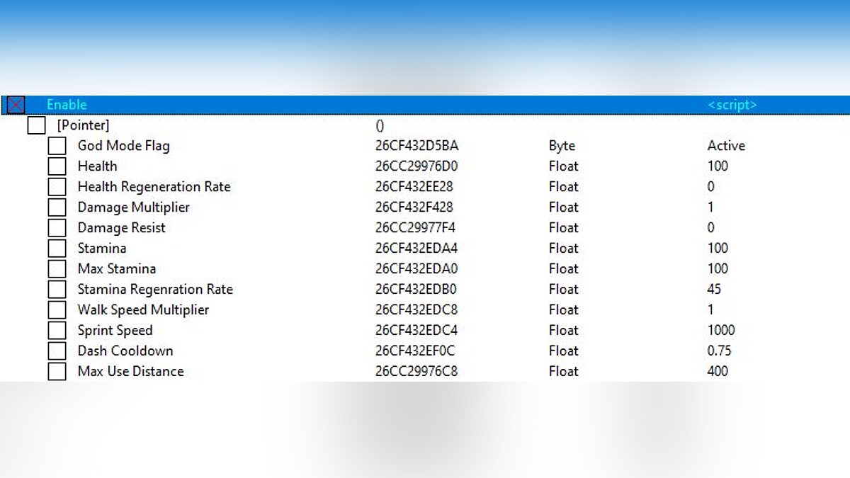 Mortal Shell — Table for Cheat Engine [UPD:06.07.20 beta]