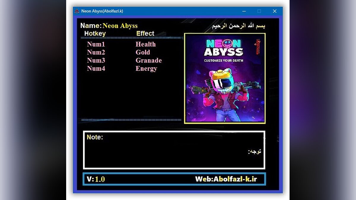 Neon Abyss — Trainer (+4) [1.0]