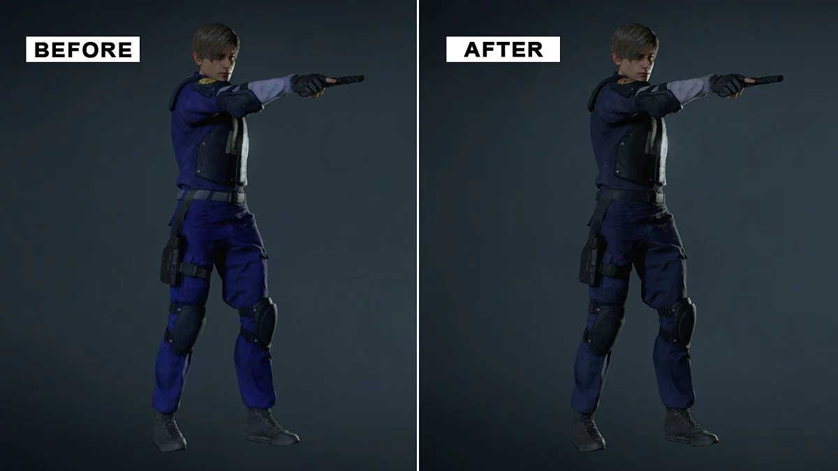 Resident Evil 2 — Leon's classic dark clothes