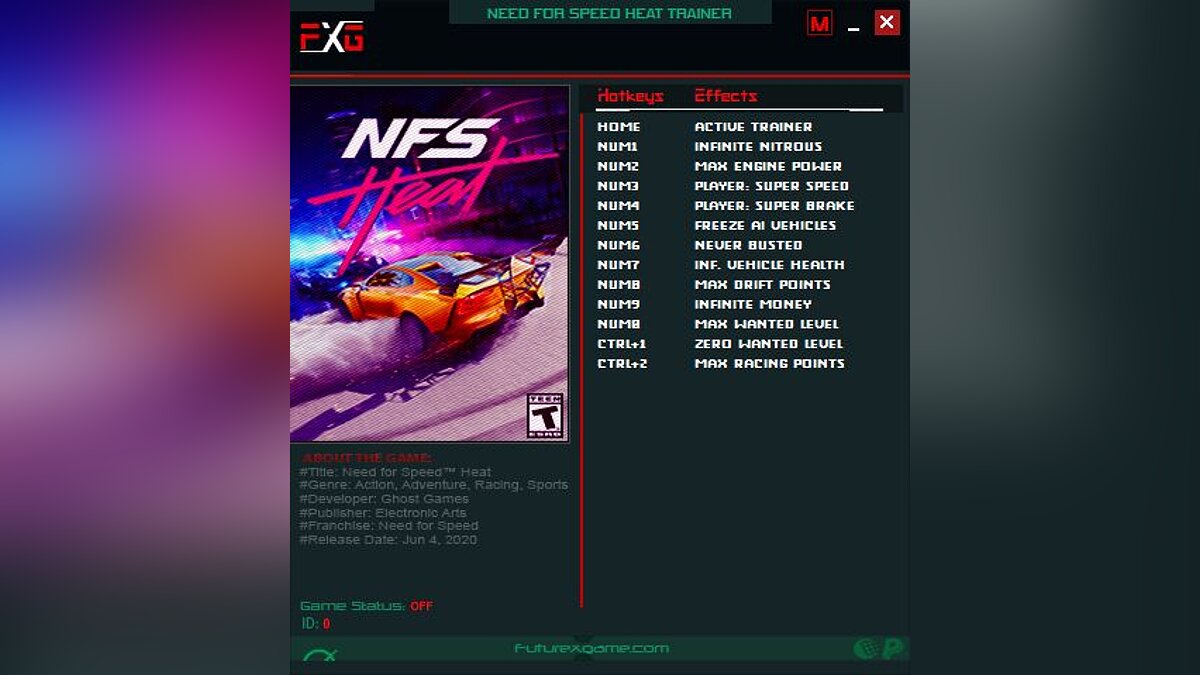 Need for Speed Heat — Trainer (+12) [1.0.59.46514]