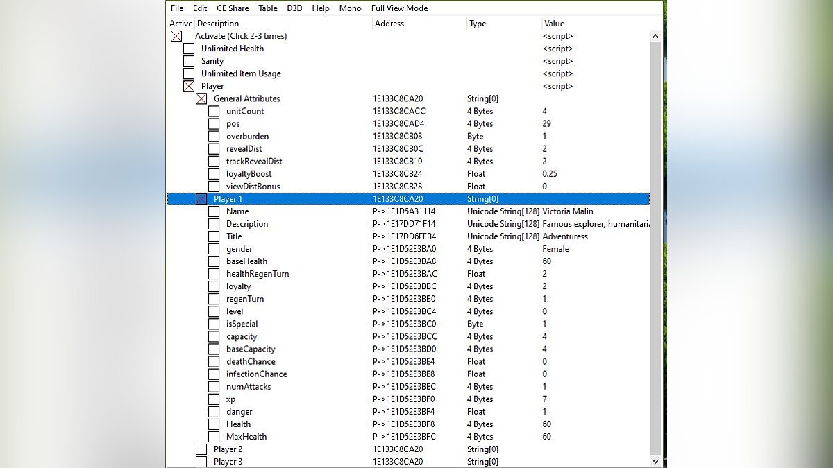 Curious Expedition 2 — Table for Cheat Engine [0.7.12]