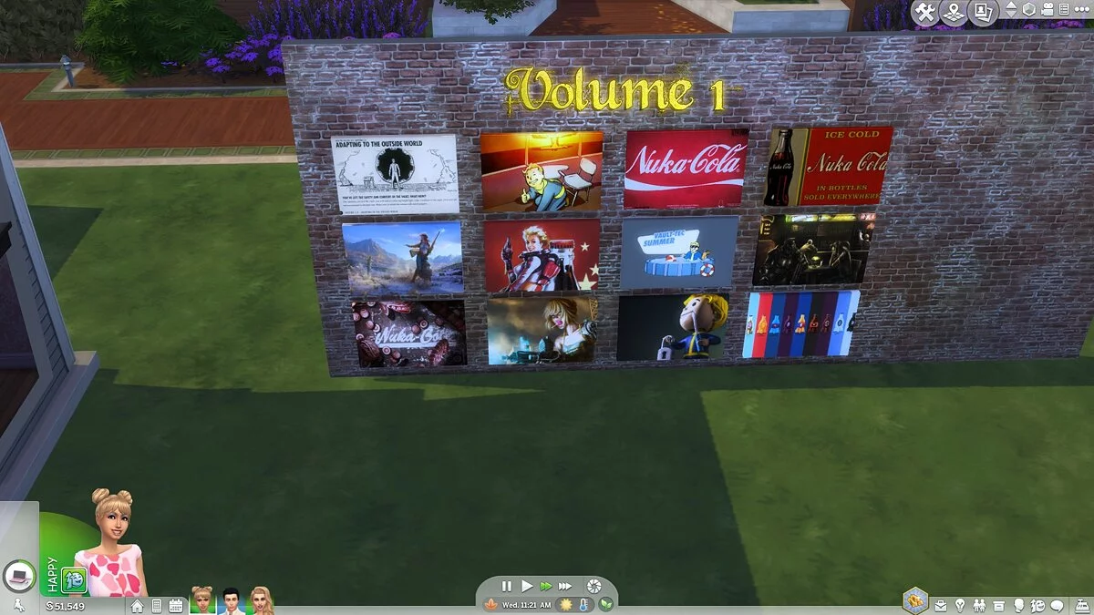 The Sims 4 — Картини в стилі гри "Fallout"