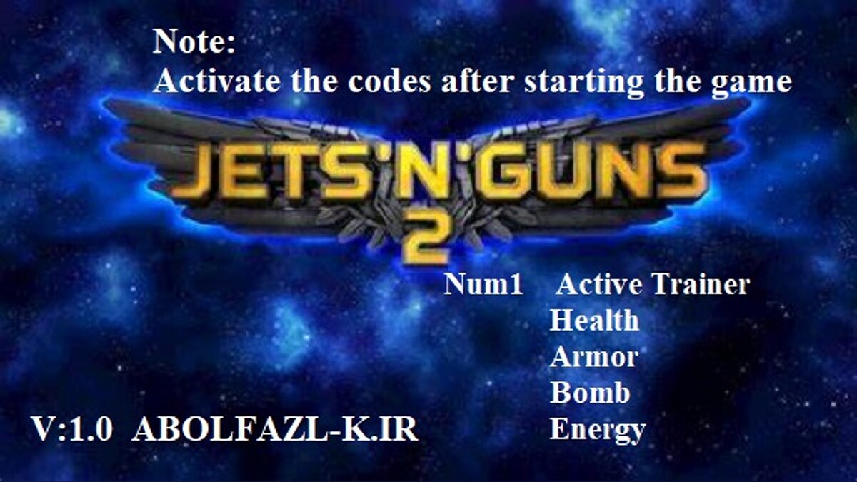 Jets&#039;n&#039;Guns 2 — Trainer (+4) [1.0]