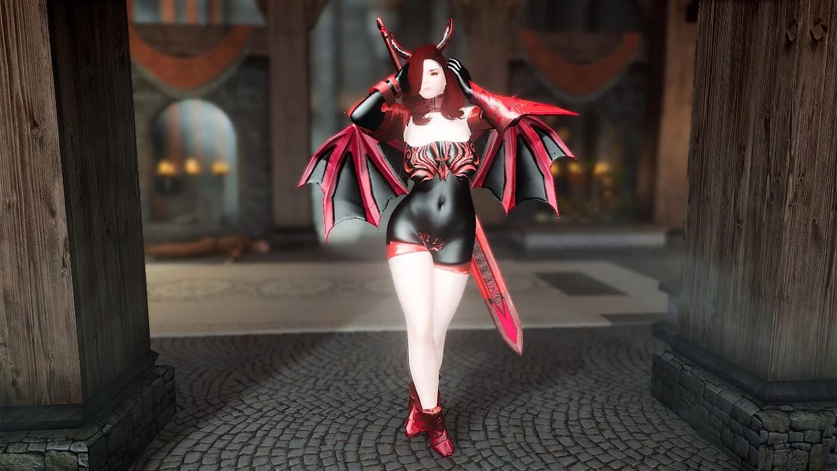 Elder Scrolls 5: Skyrim Special Edition — Демонічна броня та меч