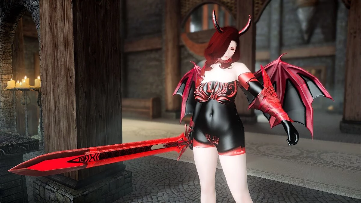 Elder Scrolls 5: Skyrim Special Edition — Демонічна броня та меч