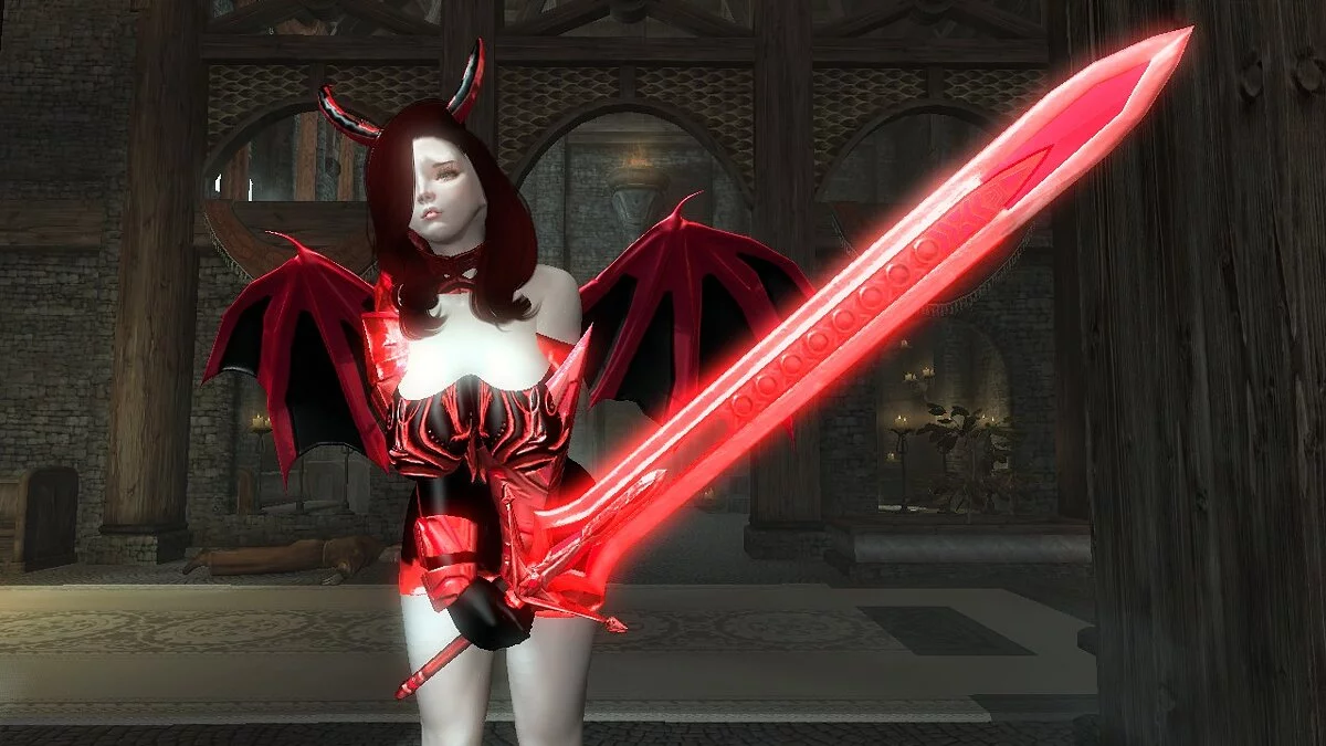 Elder Scrolls 5: Skyrim Special Edition — Демонічна броня та меч