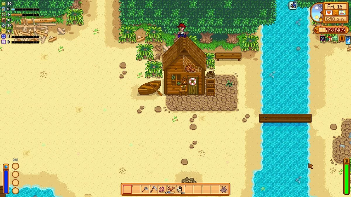 Stardew Valley — Прыгайте через большие вещи