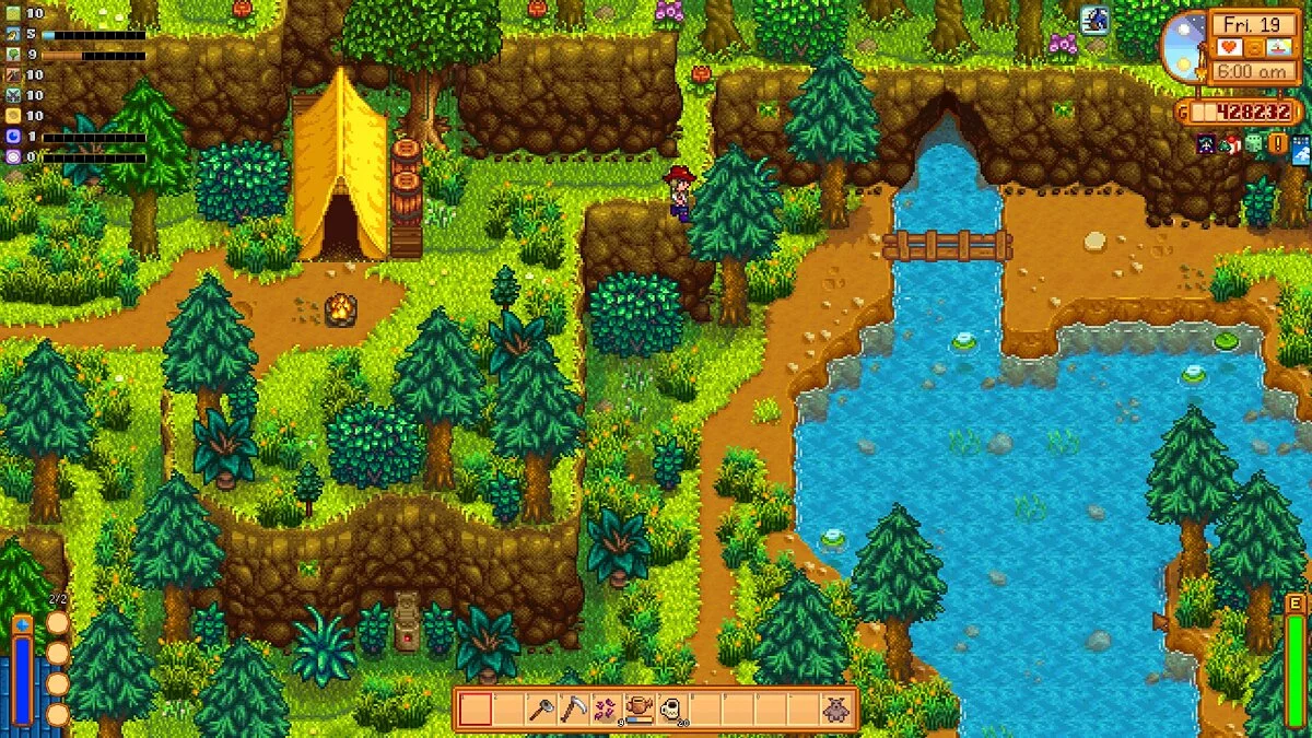 Stardew Valley — Прыгайте через большие вещи