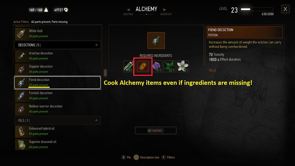 The Witcher 3: Wild Hunt - Complete Edition — Free Alchemy