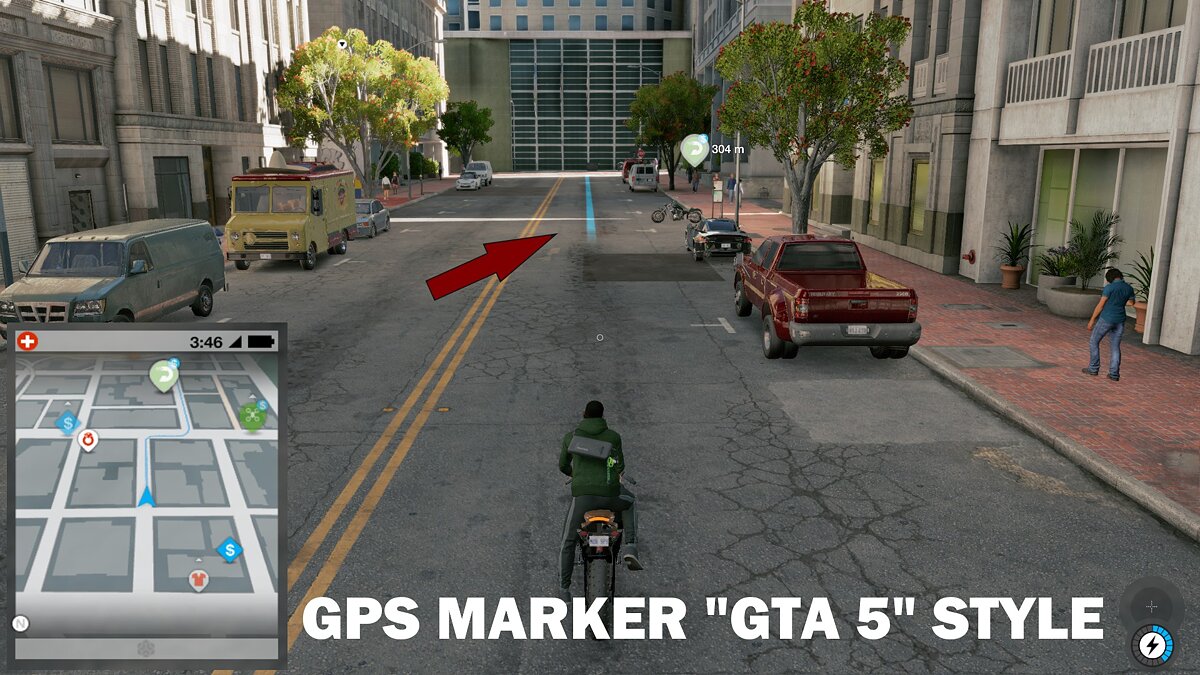 Watch Dogs 2 — GPS marker like in GTA 5