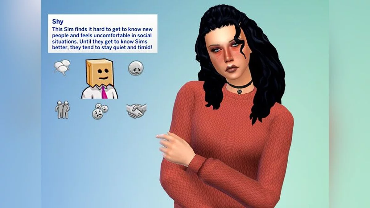 The Sims 4 — Rasgo de personalidad: tímido