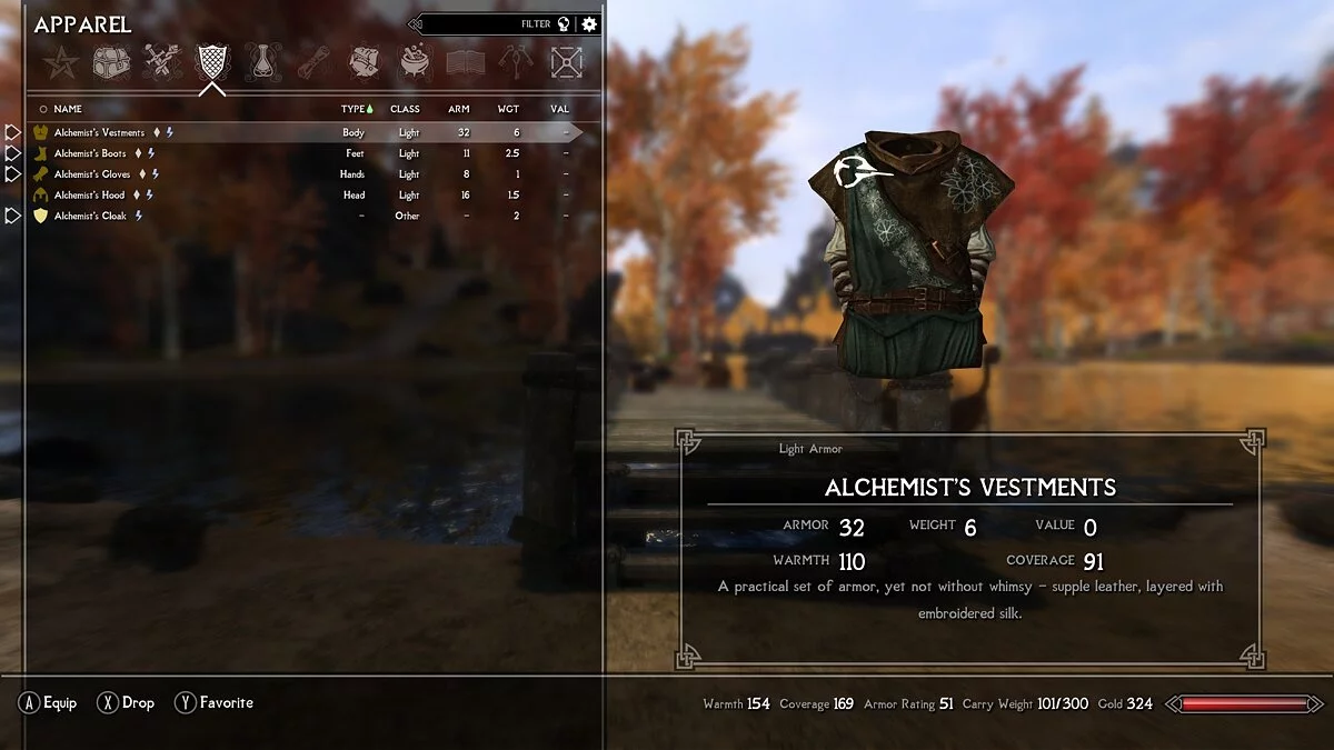 Elder Scrolls 5: Skyrim Special Edition — Одежда алхимика