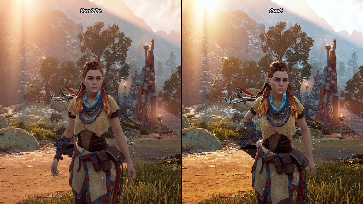 Horizon Zero Dawn Complete Edition — UHG Reshade - улучшение освещения