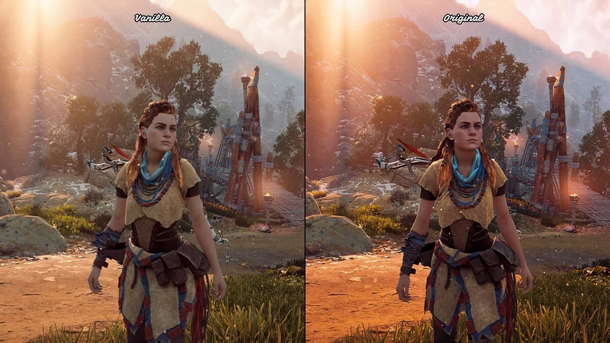 Horizon Zero Dawn Complete Edition — UHG Reshade - улучшение освещения