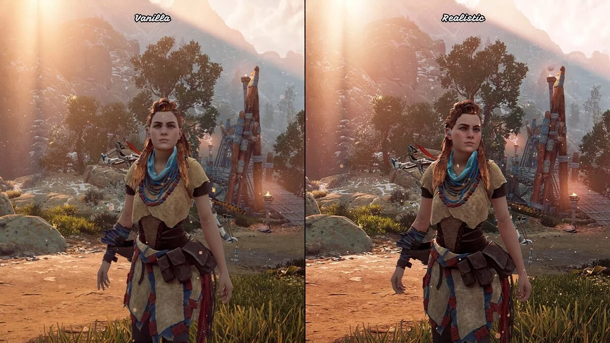 Horizon Zero Dawn Complete Edition — UHG Reshade - улучшение освещения