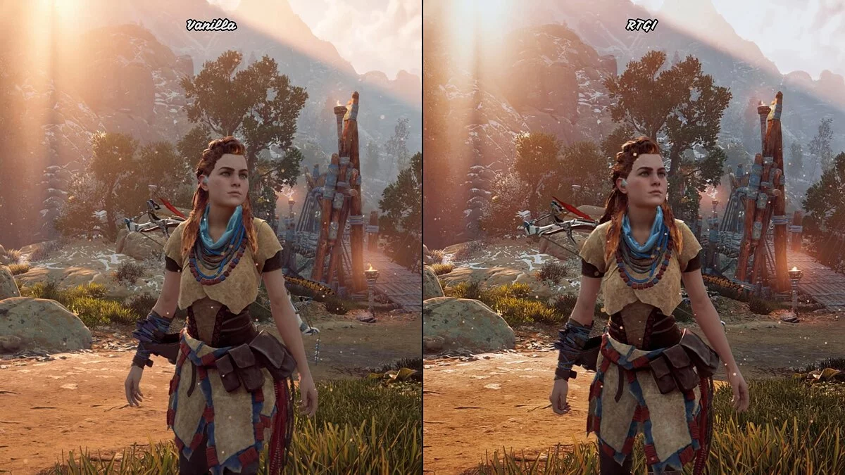 Horizon Zero Dawn Complete Edition — UHG Reshade - улучшение освещения