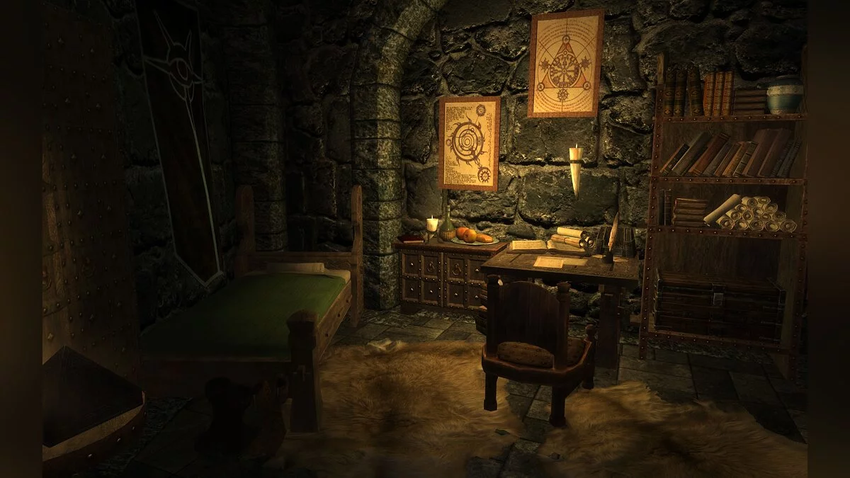 The Elder Scrolls 5: Skyrim Legendary Edition — Уютная личная комната в коллегии