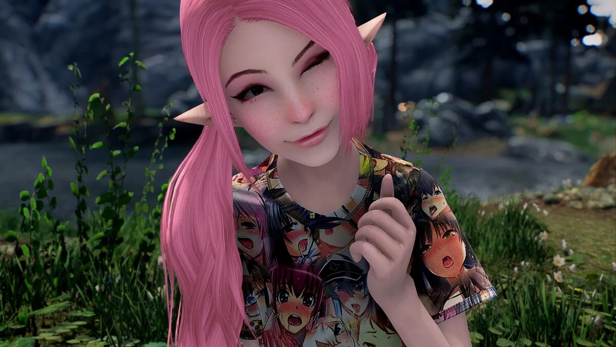 Elder Scrolls 5: Skyrim Special Edition — Belle Delphine: preestablecida para el personaje principal