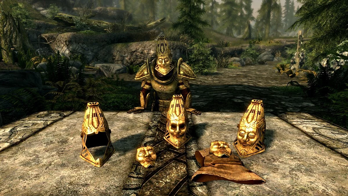 Elder Scrolls 5: Skyrim Special Edition — Dwemer helmet in the spirit of Morrowind