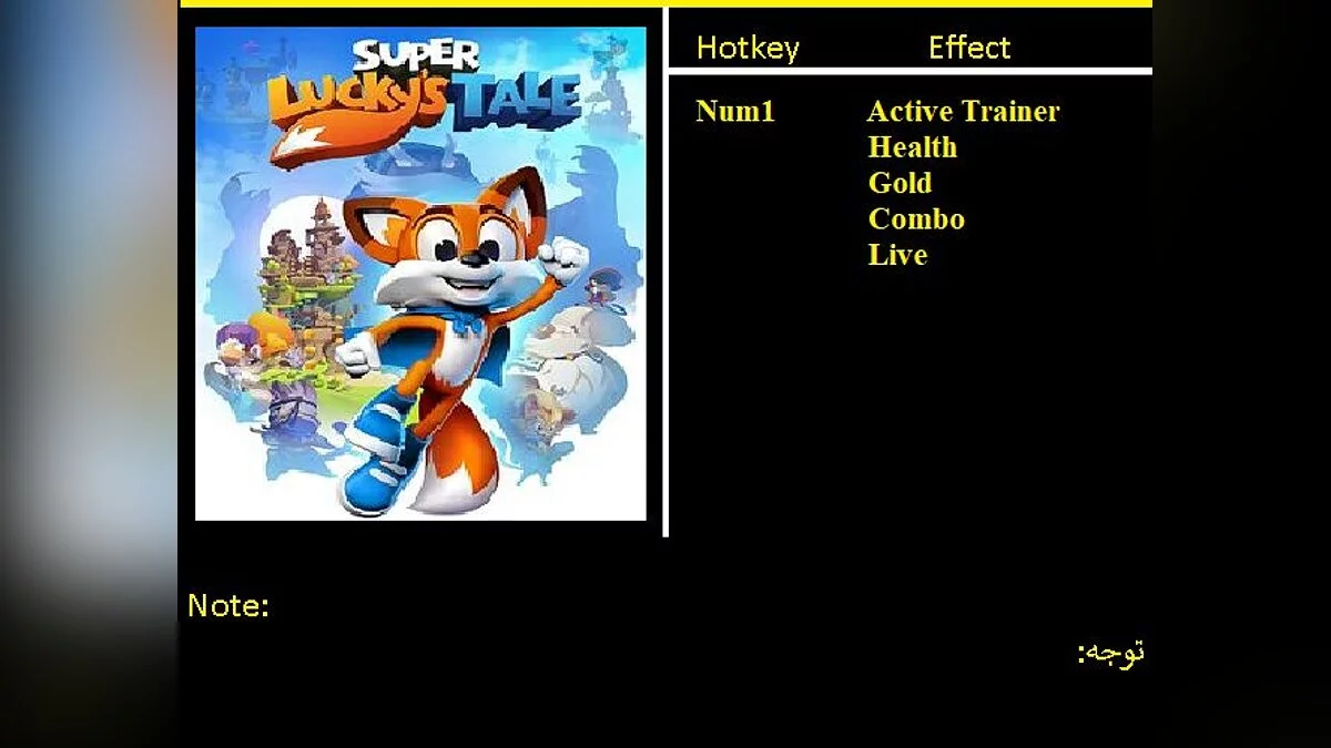 New Super Lucky&#039;s Tale — Trainer (+4) [1.0]