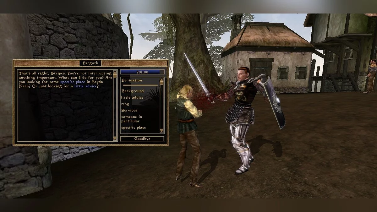 Elder Scrolls 3: Morrowind — Comunicación en batalla