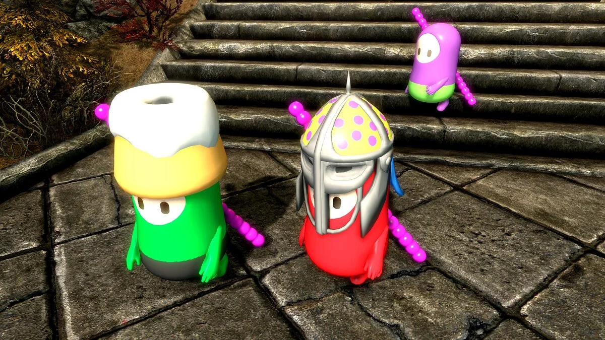 Elder Scrolls 5: Skyrim Special Edition — Персонажі з Fall Guys