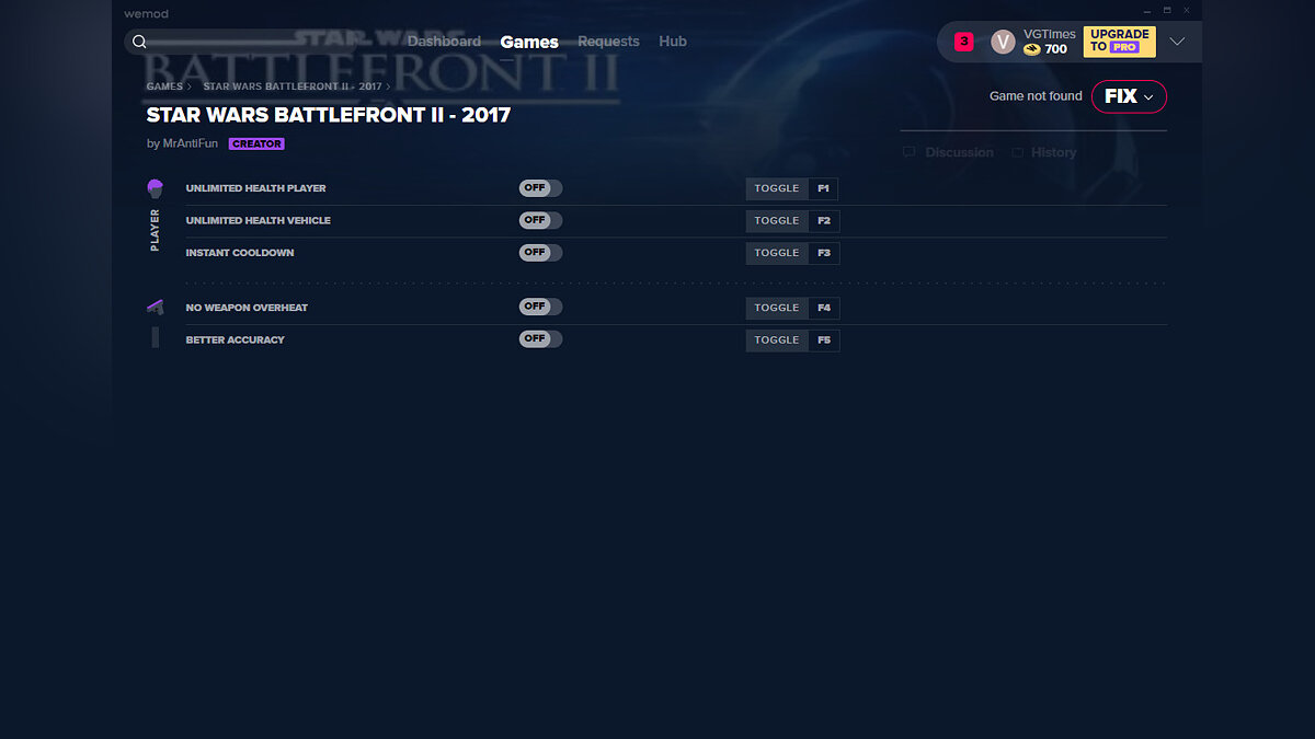 Star Wars: Battlefront 2 — Trainer (+5) from 08/26/2020 [WeMod]