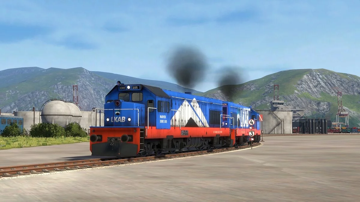 Derail Valley — Розмальовка LKAB для локомотива DE6