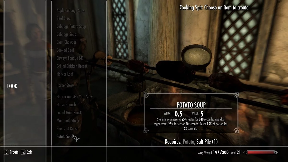 Elder Scrolls 5: Skyrim Special Edition — Переработка питания