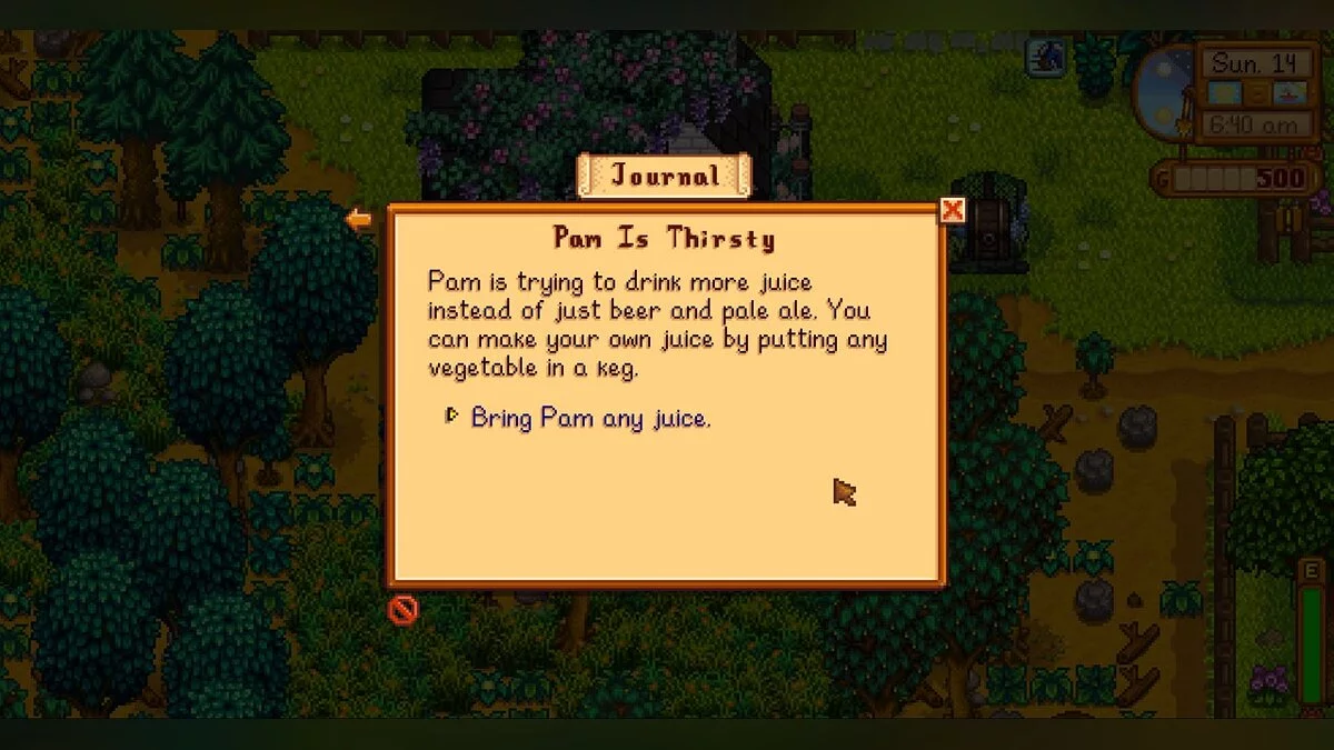 Stardew Valley — Зміна квесту - Пем жадає