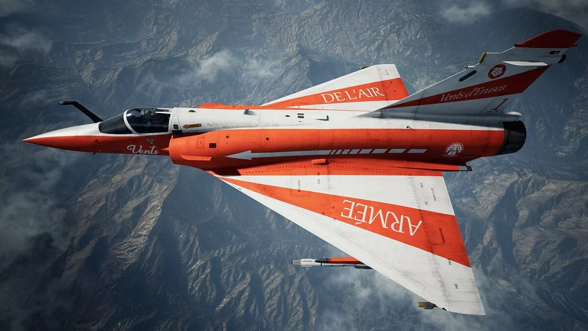 Ace Combat 7: Skies Unknown — Міраж 2000-5 з розфарбуванням Vents d'Erusea