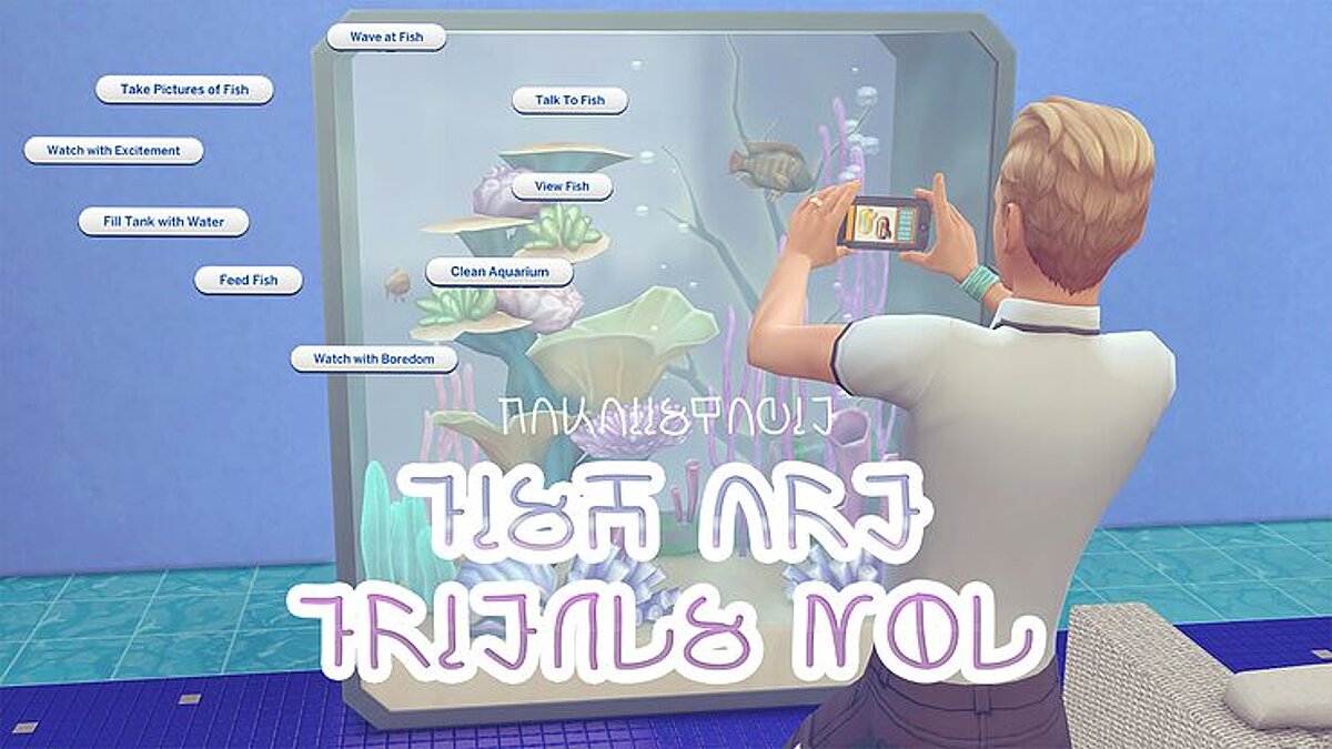 The Sims 4 — New interactions with fish (08/24/2020)