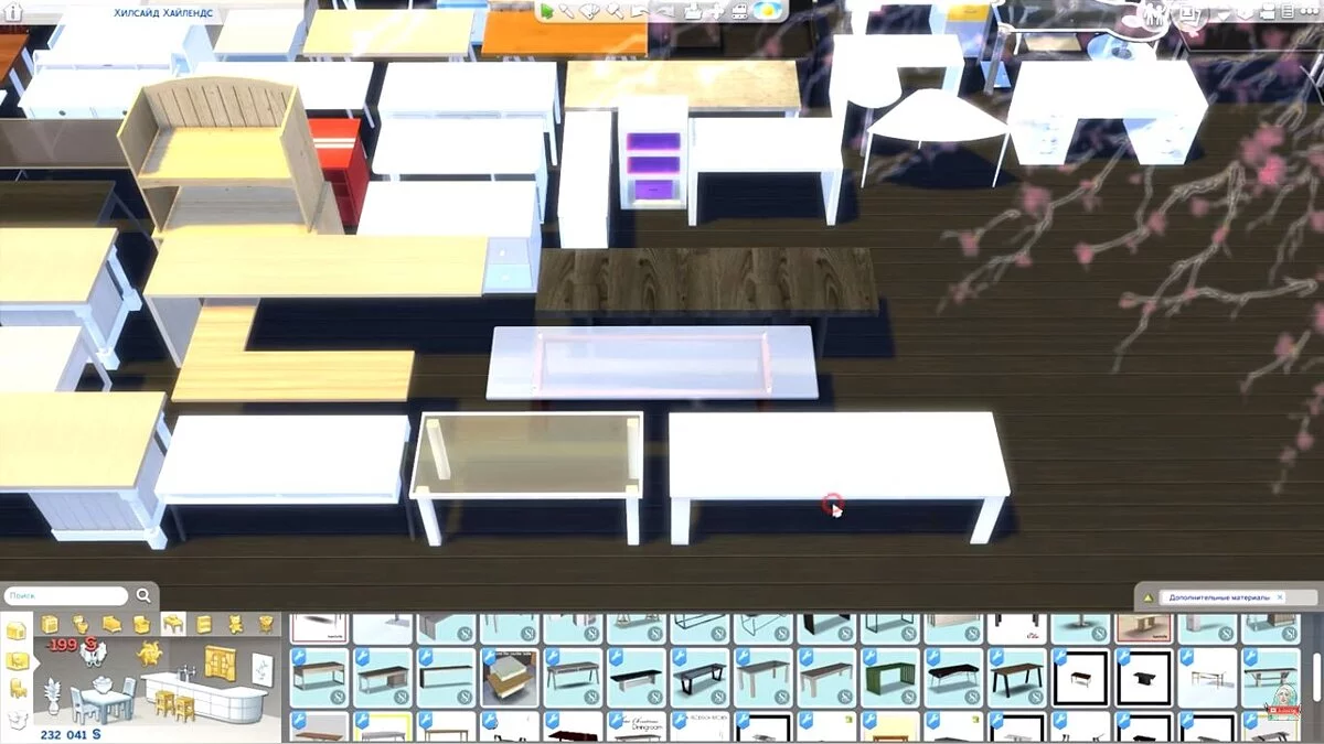 The Sims 4 — Великий пак столів та освітлення (457/312 Варіантів)