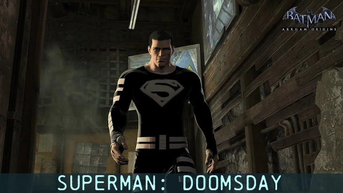 Batman: Arkham Origins — Superman con traje negro