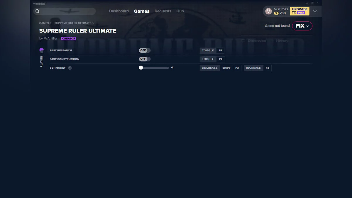 Supreme Ruler Ultimate — Entrenador (+3) del 01/09/2020 [WeMod]