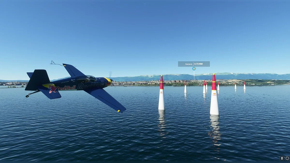 Microsoft Flight Simulator — Aerobatics in Geneva