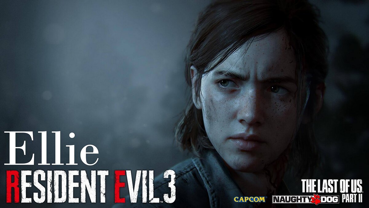 Resident Evil 3 — Ellie from the game The Last of Us: Part 2