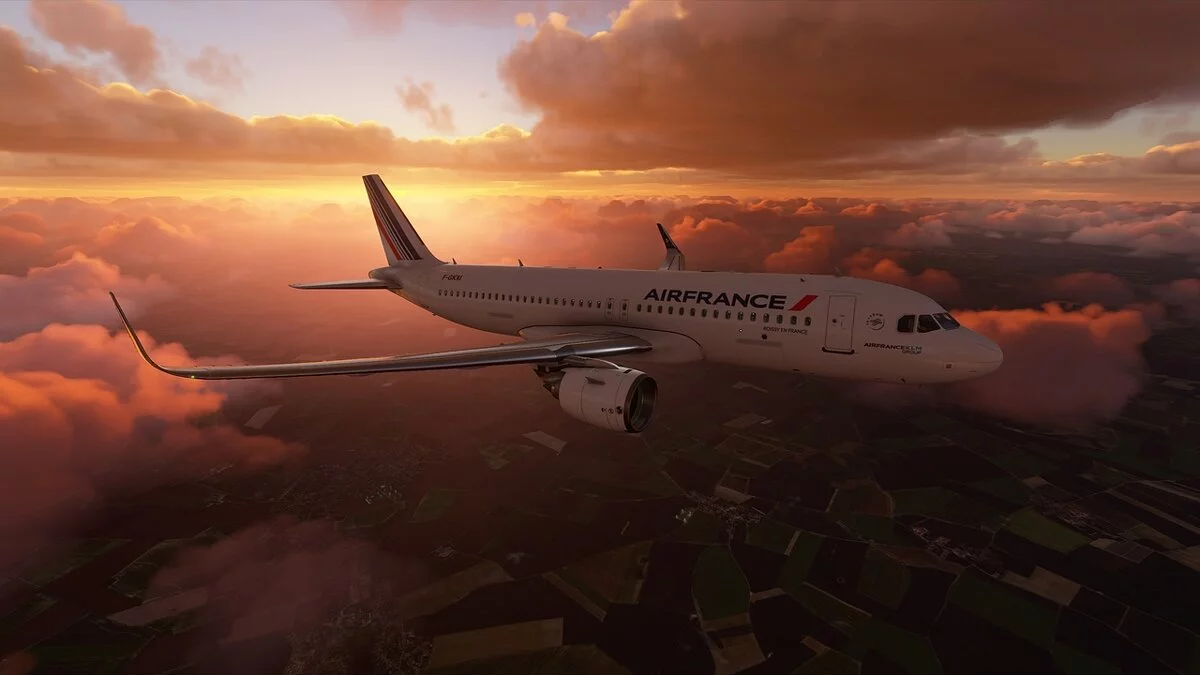 Microsoft Flight Simulator — Розмальовка Air France для літака A320
