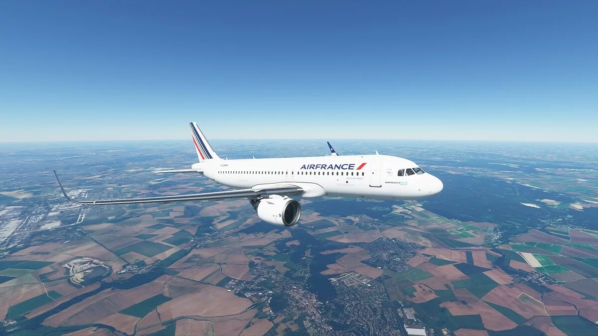 Microsoft Flight Simulator — Розмальовка Air France для літака A320