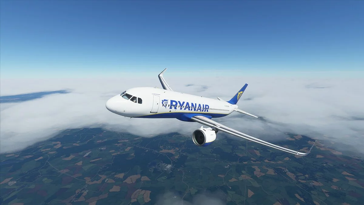 Microsoft Flight Simulator — Раскраска Ryanair для самолета A320