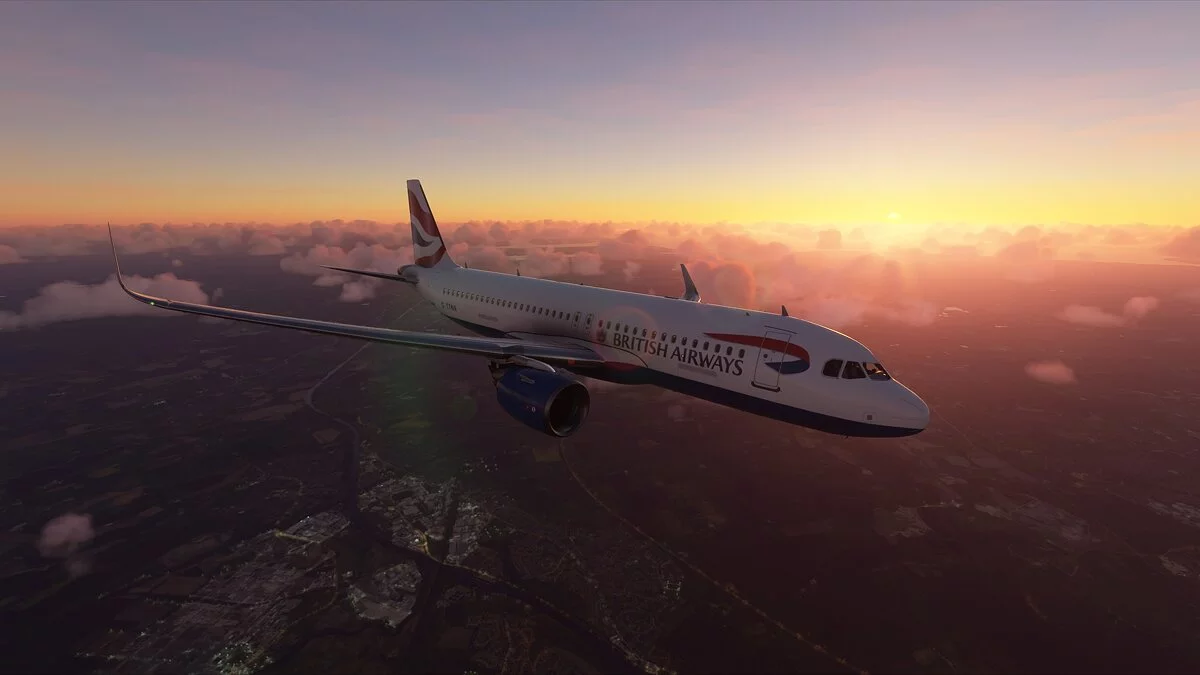 Microsoft Flight Simulator — Розмальовка British Airways для літака А 320