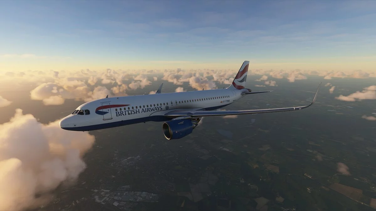 Microsoft Flight Simulator — Розмальовка British Airways для літака А 320
