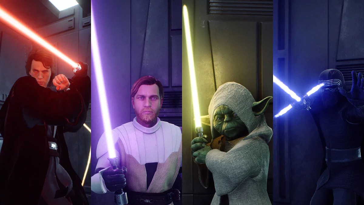 Star Wars: Battlefront 2 — Different colors for lightsabers