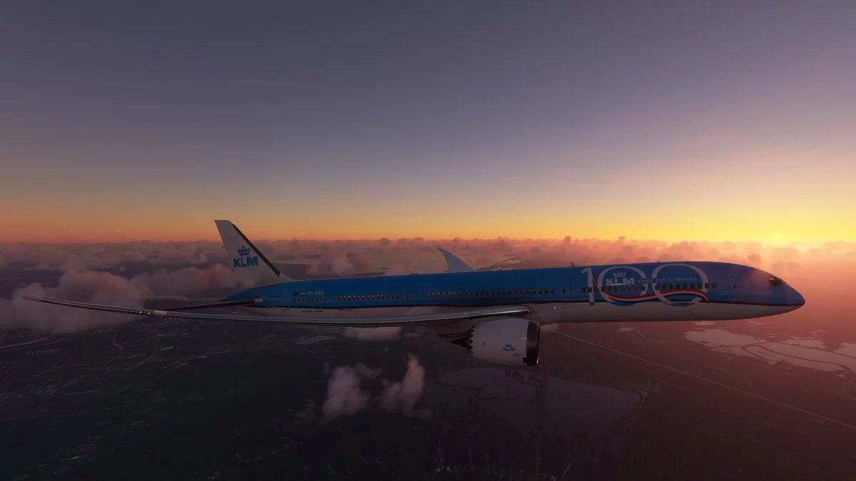 Microsoft Flight Simulator — Новая раскраска для KLM Boeing 787-10