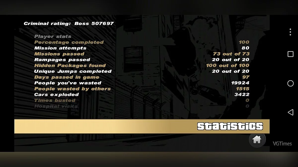 Grand Theft Auto 3 — Збереження (Проф. - Колекційна версія з унік. авто, 100% проходження) [Android]