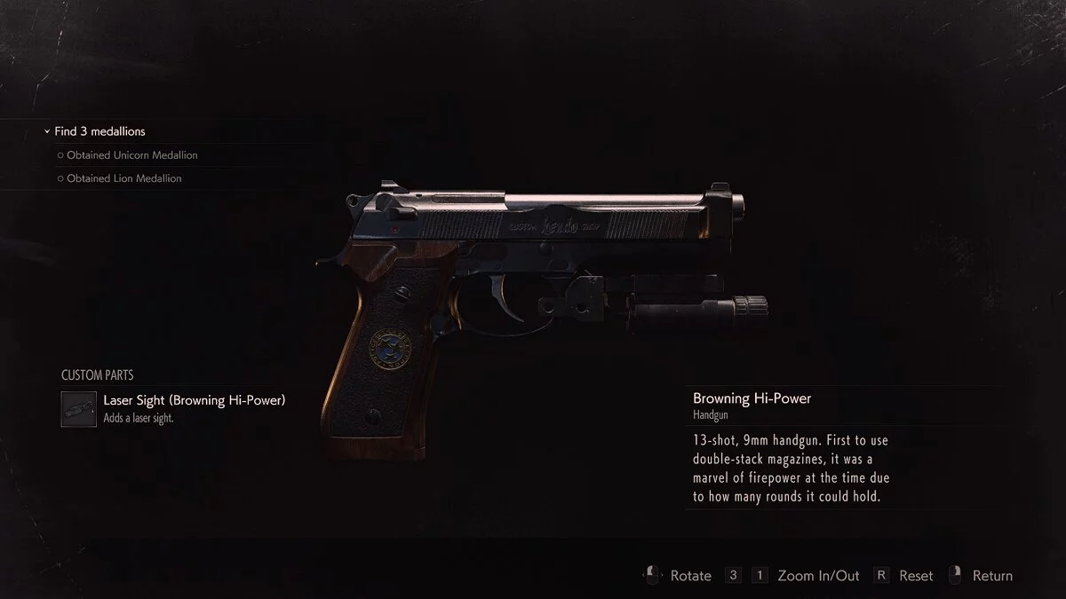 Resident Evil 2 — Pistola Beretta M9