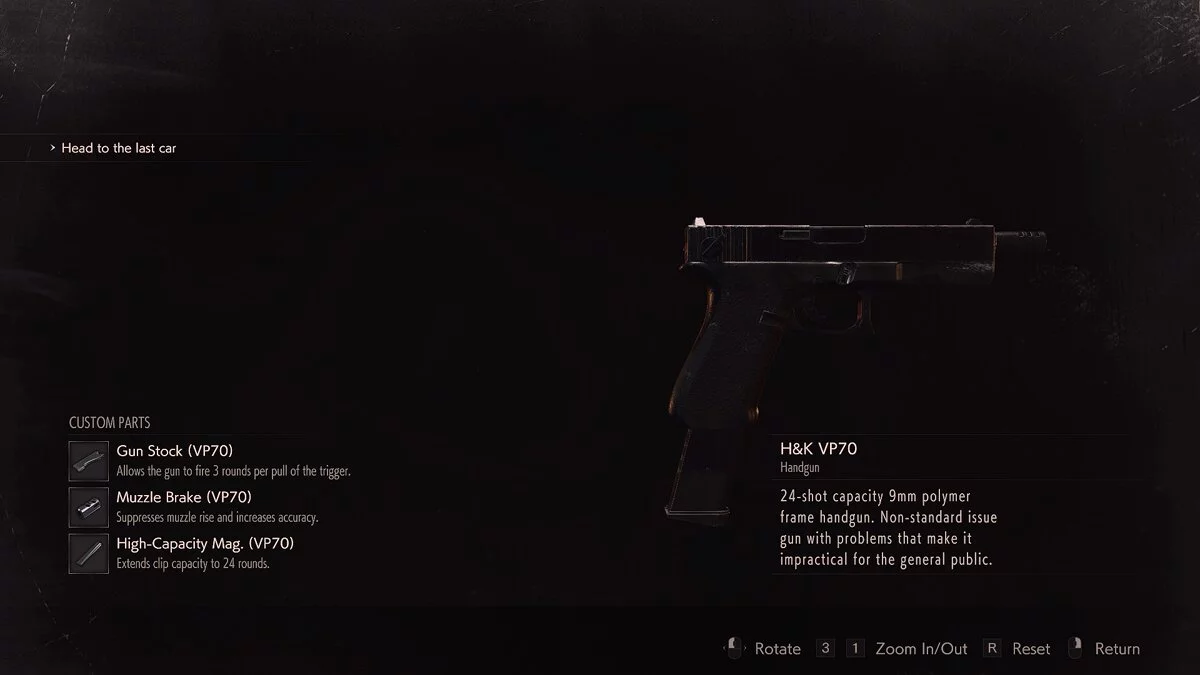 Resident Evil 2 — Пістолет Глок 18 із гри Resident Evil 3